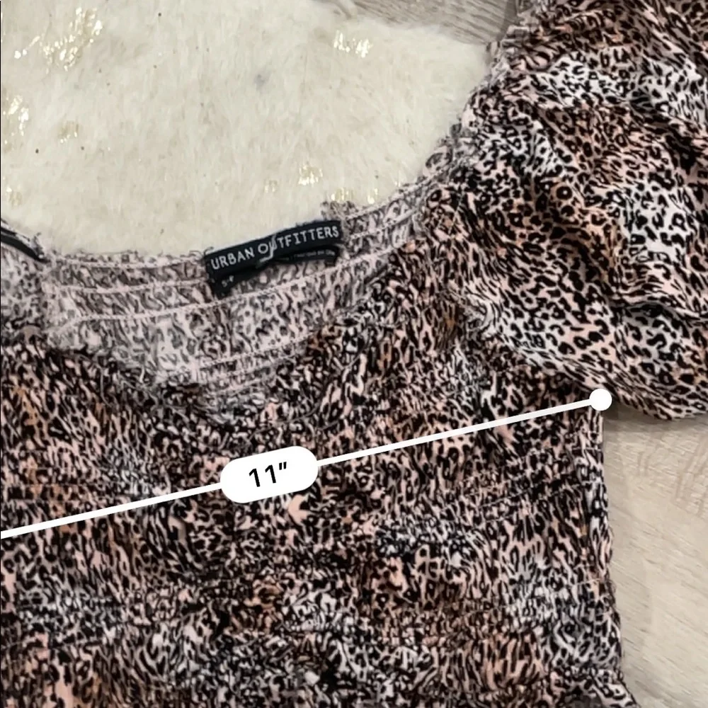 Urban outfitters leopard print synched crop top - Picture 4 of 4